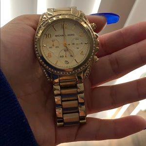 Gold Michel Kors watch